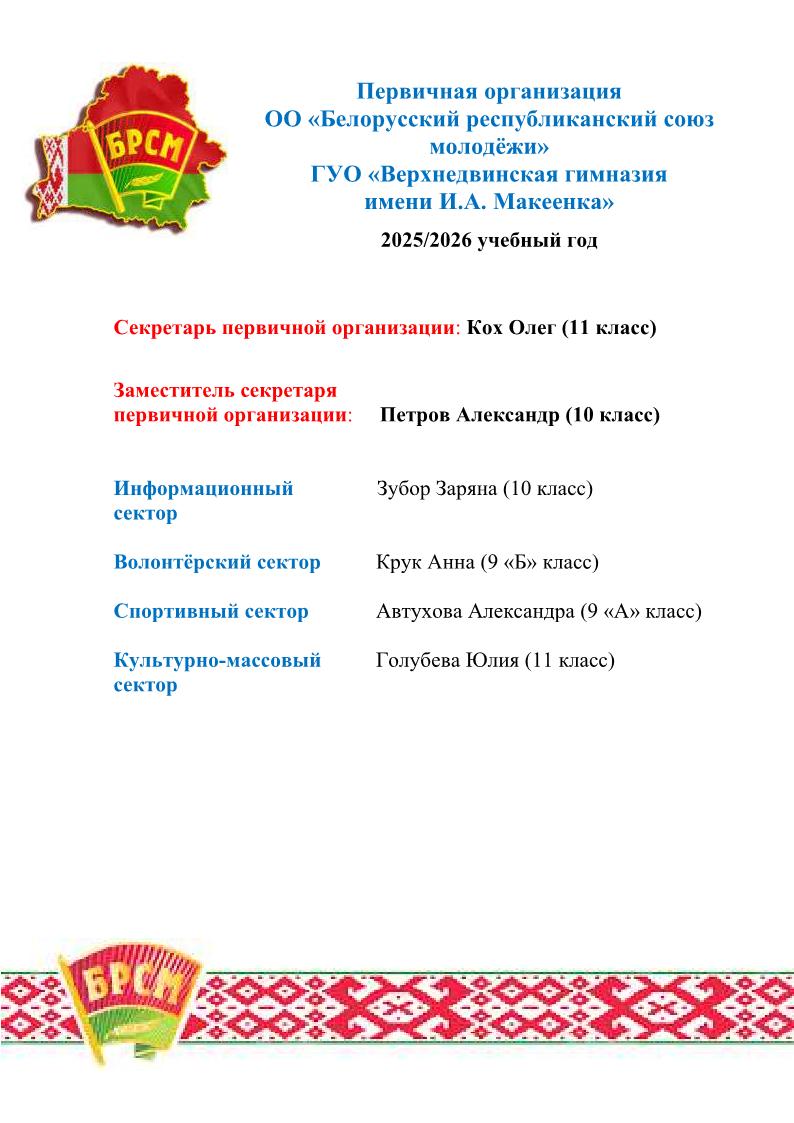 первичная организация на сайт 25 26