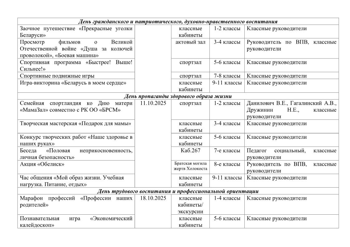 план ивр в 6 школьный день 1 е полугодие 25 26 сайт3