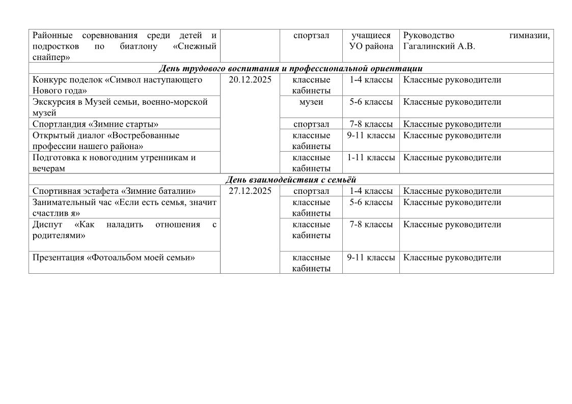 план ивр в 6 школьный день 1 е полугодие 25 26 сайт7