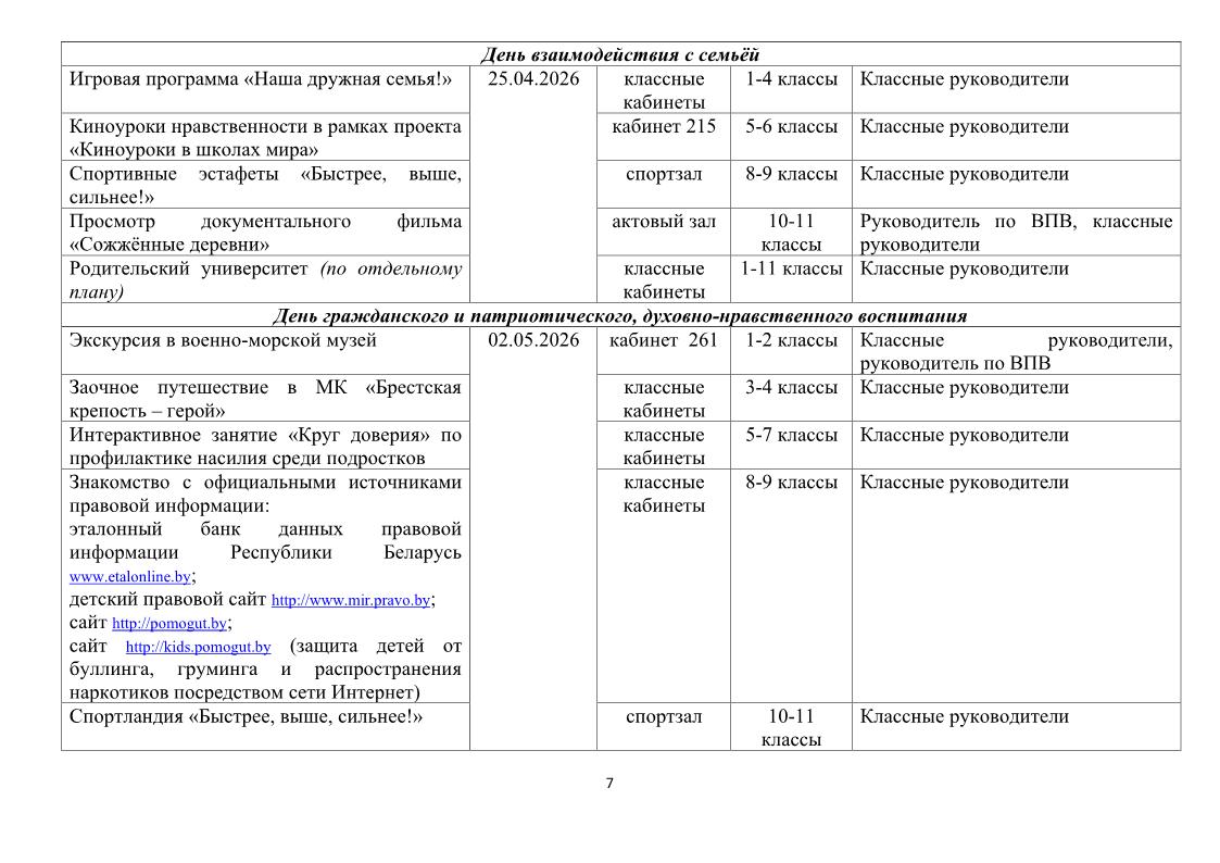 план ивр в 6 школьный день 2 е полугодие 25 26 для сайта7
